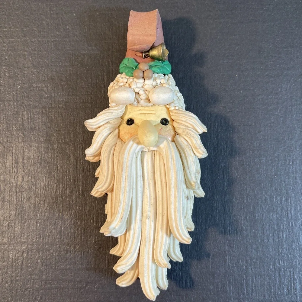 VTG Clay Art Design 6 Inch Santa Claus St. Nicholas Refrigerator Magnet